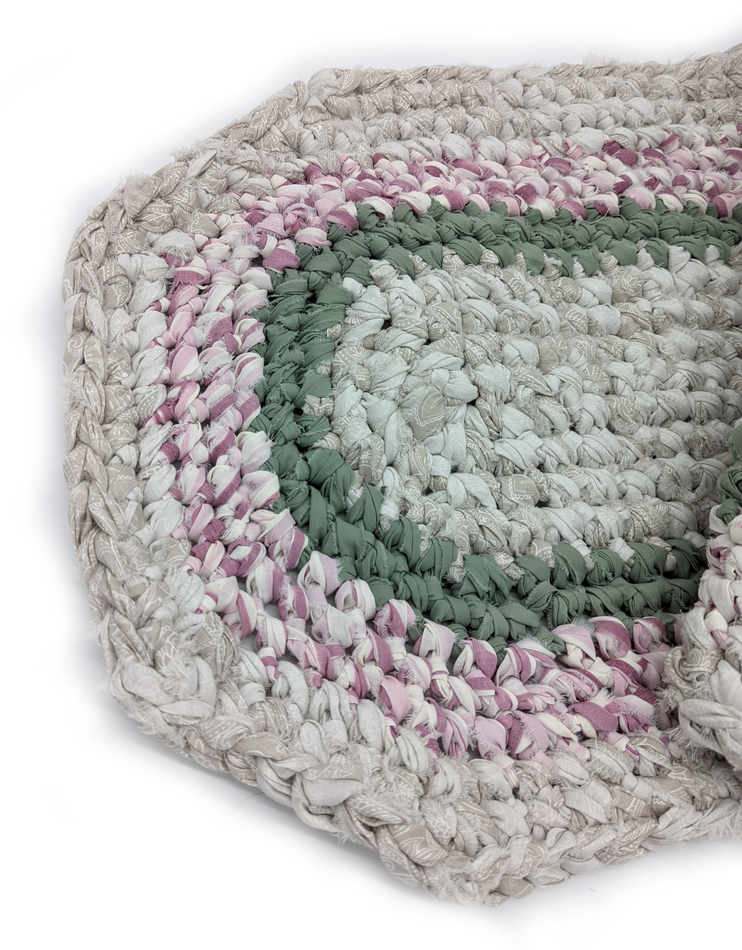 "First Bloom" Hand Crocheted Rug